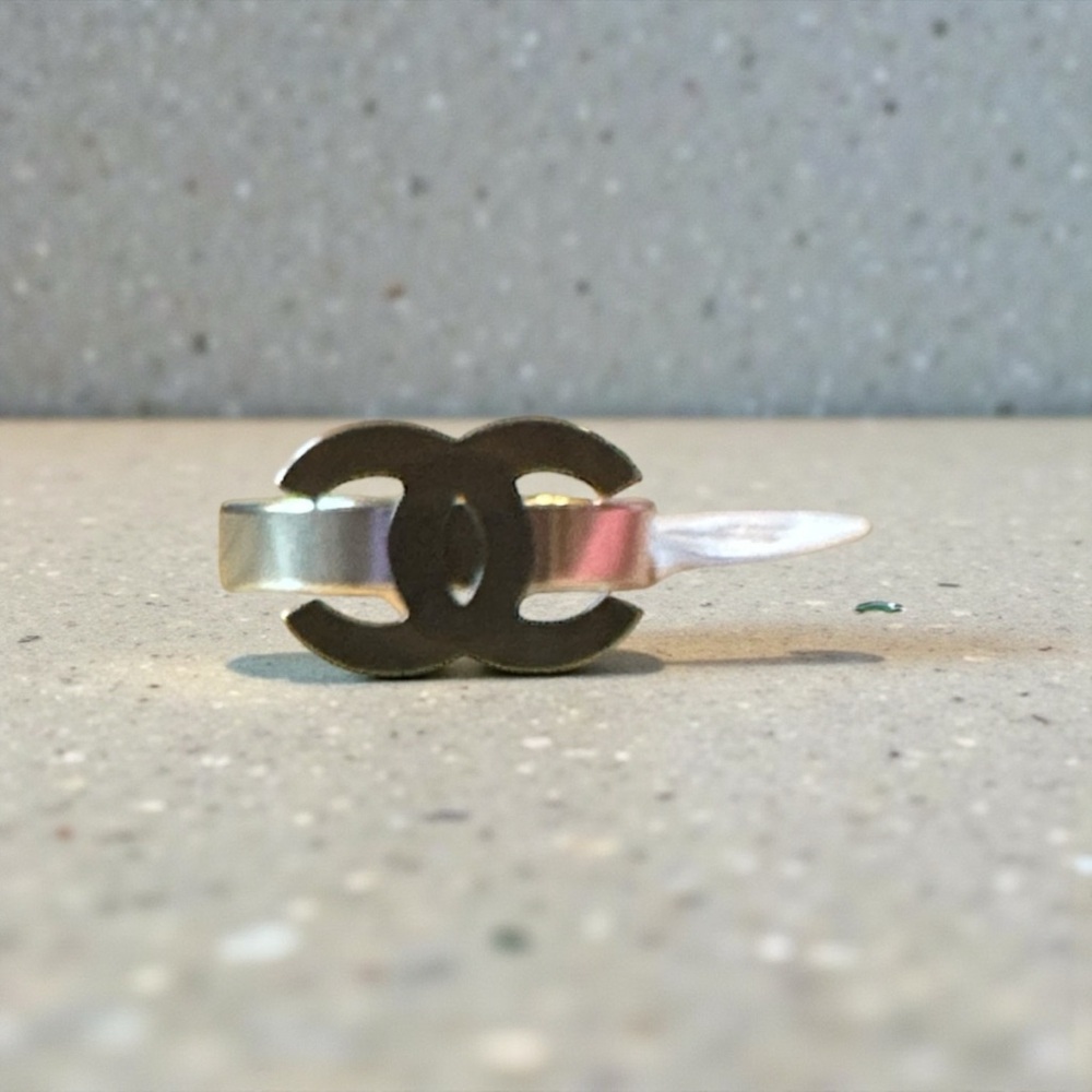 Lux inspired Black and Silver Ring